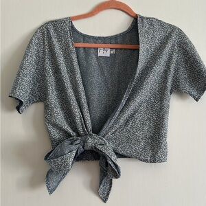 Princess Polly blue tie top